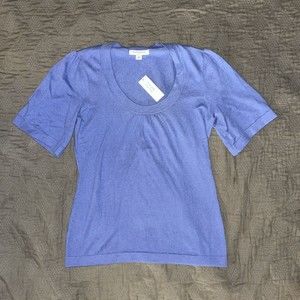 NWT Banana Republic Women's Tee Shirt Short Sleeve Lightweight Size Small Blue